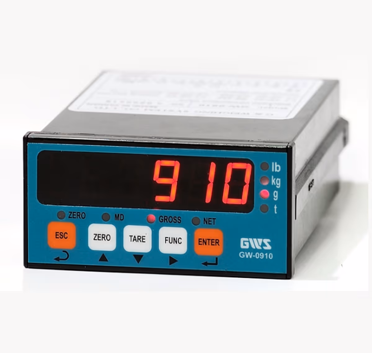 GW-0910 重量自動控制顯示器外觀